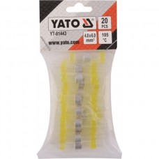 YATO Set 20 tuburi termocontractabile galbene, sta..